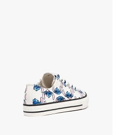 baskets en toile a lacets motifs stitch femme - disney blanc standardH006101_4