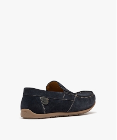mocassins en cuir suede a semelle souple homme - pierre cardin bleuH007101_4