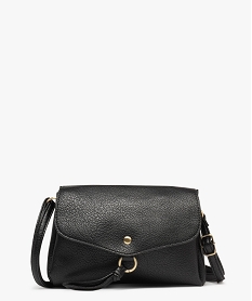 GEMO Sac besace compact souple multicompartiment femme noir standard