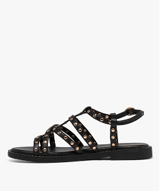 sandales a brides avec clous metalliques femme - 5 miles noir standard sandales plates et nu-piedsH010201_3