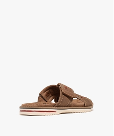sandales mules avec semelle massante homme - relife brunH010801_4
