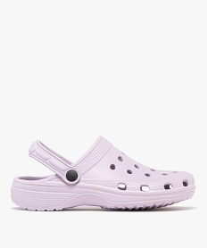 GEMO Sabots souples dessus perforé femme Violet