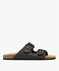 GEMO Sandales mules 2 brides homme - Schott noir standard