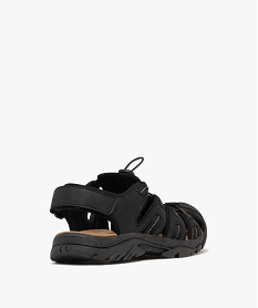 chaussures confort ouvertes a lacets elastiques homme noir standardH022801_4
