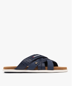 GEMO Mules à brides croisées et semelle sport homme - Redskins Bleu