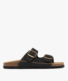 GEMO Sandales confort à larges brides et semelle intérieure ergonomique homme noir standard