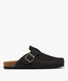 GEMO Sabots avec semelle intérieure cuir ergonomique homme noir standard