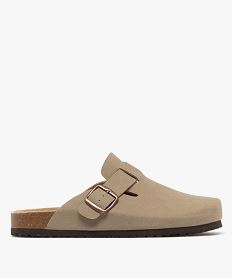 GEMO Sabots avec semelle intérieure cuir ergonomique homme Beige