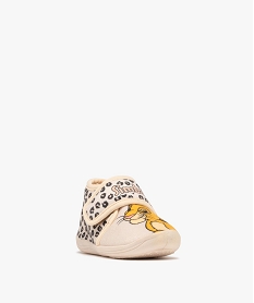 chaussons bottillons bebe motif simba - le roi lion disney beigeH037001_2