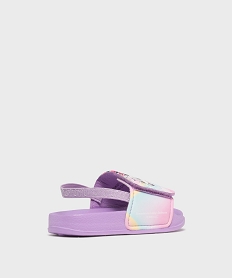 mules de piscine a brides elastique et scratch fille - gabby et la maison magique violetH038201_4