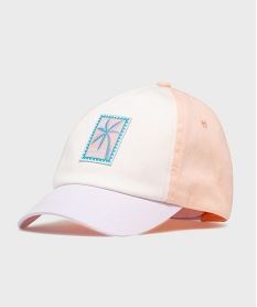 casquette en coton tricolore avec motif palmier fille violetH042501_4