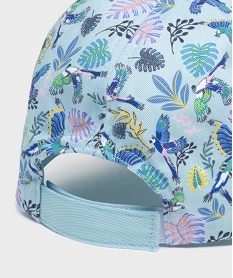 casquette a motifs exotiques fille bleuH043301_2