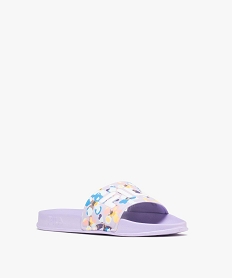 mules de piscine a large bride imprimee femme - fila violet tongsH044901_2
