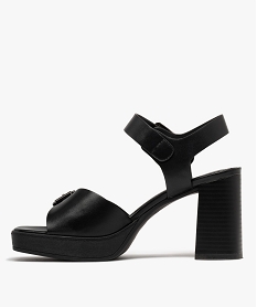 sandales a talon plateformes et a boucles femme noir standard sandales a talonH050401_3