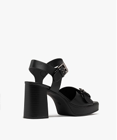 sandales a talon plateformes et a boucles femme noir standard sandales a talonH050401_4