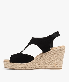 sandales enveloppante a semelle compensee femme - valentina baldano noir standard sandales a talonH051801_3