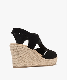 sandales enveloppante a semelle compensee femme - valentina baldano noir standard sandales a talonH051801_4