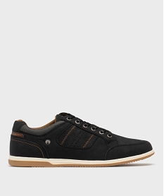 GEMO Baskets de ville avec surpiqûres homme - Urban Steps Brun