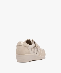 chaussures confort esprit basket femme beige derbiesH053801_4