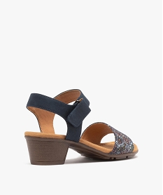 sandales confort avec bride multicolore femme bleu sandalesH054201_4