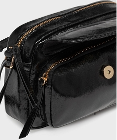 sac a bandouliere en matiere vernie femme noir standard sacs bandouliereH055001_3