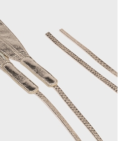 ceinture souple a nouer femme doreH056001_2