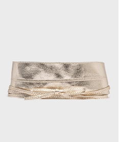 ceinture souple a nouer femme doreH056001_3