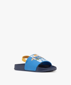 sandales de piscine motifs animaux avec elastique au talon garcon bleu standardH062601_2