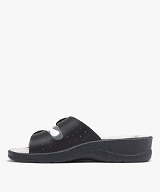 sandale confort a talon compense femme bleu mules et sabotsH065701_3