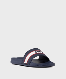 mules de plage avec message sur la bride garcon bleuH066901_2