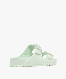 sandales de plage avec brides ajustables femme vert tongsH067901_4