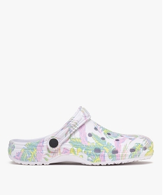 GEMO Sabots souples à motif feuillage femme Rose