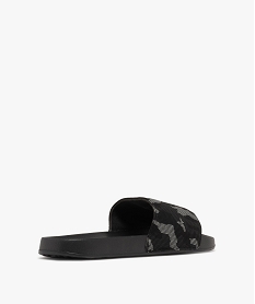mules de piscine a motif camouflage garcon noir standardH069801_4