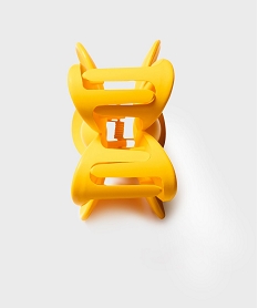 pince crabe en forme de fleur jaune accessoires cheveuxH071401_3