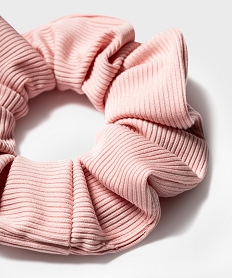 chouchou pour les cheveux en satin cotele rose accessoires cheveuxH071501_2