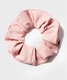 chouchou pour les cheveux en satin cotele rose accessoires cheveuxH071501_3