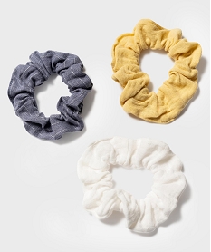 chouchous pour les cheveux en gaze de coton (lot de 3) multicolore accessoires cheveuxH071801_3