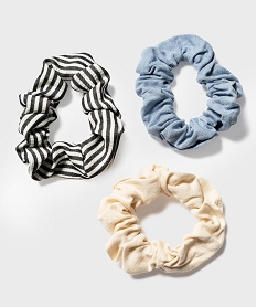 chouchous pour les cheveux couleurs variees (lot de 3) bleu accessoires cheveuxH071901_3