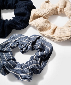chouchous pour les cheveux (lot de 3) bleu standard accessoires cheveuxH072001_2