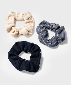 chouchous pour les cheveux (lot de 3) bleu standard accessoires cheveuxH072001_3