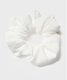 chouchou pour les cheveux uni blanc accessoires cheveuxH072501_3