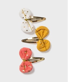 barrettes cheveux clic-clac papillons fille (lot de 3) multicoloreH072801_3