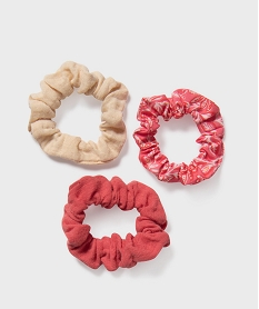 GEMO Chouchous cheveux assortis fille (lot de 3) Rouge