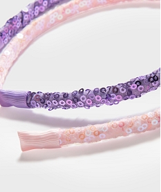 serre-tete a sequins fille (lot de 2) multicoloreH075201_2