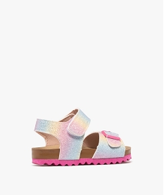 sandales pailletees a larges brides et semelle anatomique fille - lovely wings roseH079701_4