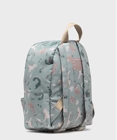 sac a dos en toile motifs dinosaures fille bleuH082701_2