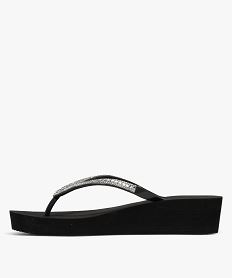 tongs compensees a brides strass femme noirH084801_3