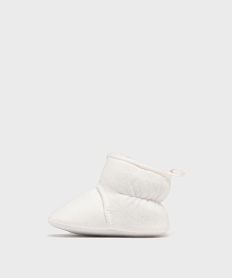 chaussons de naissance montants en jersey a scratch bebe fille[missing] blanc standardH087201_3