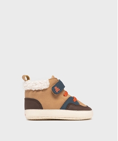 GEMO Chaussons de naissance à col fourré bébé fille - LuluCastagnette marron standard