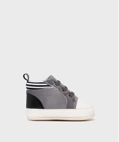 GEMO Chaussons de naissance façon basket bébé garçon - LuluCastagnette gris standard